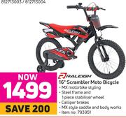 Raleigh 16" Scrambler Moto Bicycle