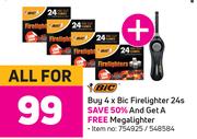 BIC Firelighter-4 x 24s