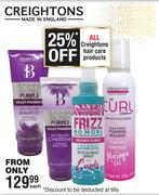 Creightons Hair Care Products-Each
