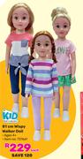 Kid Connection 81cm Wispy Walker Doll-Each