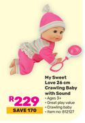My Sweet Love 26cm Crawling Baby With Sound