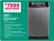 Defy 17Kg Metallic Top Loader Washing Machine DTL153