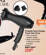 Wahl Foldable Dual Voltage Travel Hair Dryer
