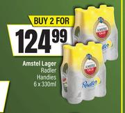 Amstel Lager Radler Handies-For 2 x 6 x 330ml