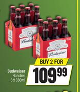 Budweiser Handies-For 2 x 6 x 330ml
