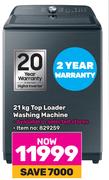Samsung 21Kg Top Loader Wahing Machine