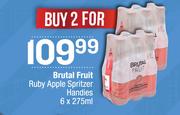 Brutal Fruit Ruby Apple Spritzer Handies-For 2 x 6 x 275ml
