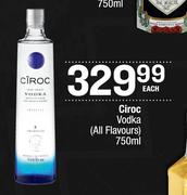 Ciroc Vodka (All Flavours)-750ml Each