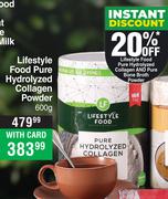 Lifestyle Food Pure Hydrolyzed Collagen Powder-600g