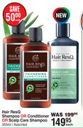 Hair ResQ Shampoo Or Conditiner Or Scalp Care Shampoo Assorted-355ml Each