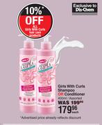 Girls With Curls Shampoo Or Conditioner Assoterd-400ml Each