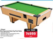 Shoot Coin Operated Slate Top Pool Table-Each
