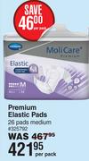 Moli Care Premium Elastic Pads 26 Pads Medium-Per Pack