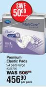 Moli Care Premium Elastic Pads 24 Pads Large-Per Pack