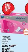 Moli Care Premium Lady Pads 14 Pads-Per Pack