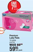 Moli Care Premium Lady Pads 14 Pads-Per Pack