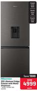 Hisense Bottom Fridge Freezer With Water Dispenser  435178-222Ltr Each