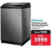 Hisense Top Loader Washing Machine 850040387-11kg Each
