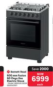 Bennett Read 600mm Fusion 60 Onyx Gas Electric Stove 850040587-Each