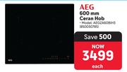 AEG 600mm  Ceran Hob 850030785-Each