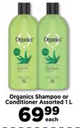 Organics Shampoo Or Conditioner Assorted-1Ltr Each