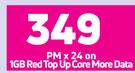 Redmi A1 Smartphone-On 1GB Red Top Up Core More Data