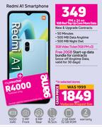 Redmi A1 Smartphone-On 1GB Red Top Up Core More Data