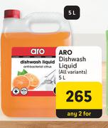 Aro Dishwash Liquid (All Variants)-5L Each