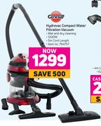 Genesis Hydrovac Compact Water Filtration Vacuum