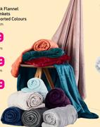 Always Home Mink Flannel Blankets 150 x 180cm-For Any 2