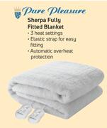 Pure Pleasure Sherpa Fully Fitted Double Blanket 755829
