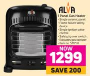 Alva 1 Panel Gas Heater