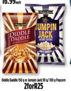 Diddle Daddle 150g Or Jumpin Jack 90g/ 100g Popcorn-For 2
