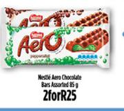 Nestle Aero Chocolate Bars Assorted-2 x 85g