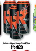 Reboost Original Energy Drink-3 x 500ml