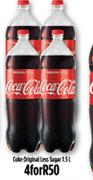 Coke Original Less Sugar-4 x 1.5Ltr