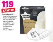 Tommee Tippee Breast Pads 50's Pack-Per Set