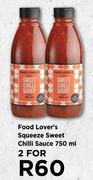 Food Lover's Squeeze Sweet Chilli Sauce-For 2 x 750ml