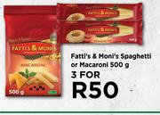 Fatti's & Moni's Spaghetti Or Macaroni-For 3 x 500g