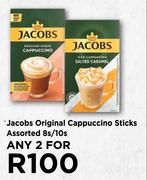 Jacobs Original Cappuccino Sticks Assorted-For 2 x 8s/10s