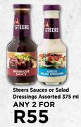 Steers Sauces Or Salad Dressings Assorted-For 2 x 375ml