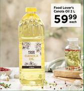 Food Lover's Canola Oil-2L Each