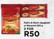 Fatti's & Moni's Spaghetti Or Macaroni-For 3 x 500g