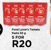Food Lover's Tomato Paste-For 5 x 50g