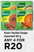 Knorr Packet Soups Assorted-For Any 4 x 50g