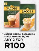 Jacobs Original Cappuccino Sticks Assorted-For Any 2 x 8s/10s Pack