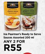 Ina Paarman's Ready To Serve Sauces Assorted-For Any 2 x 200ml