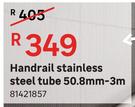 Handrail Stainless Steel Tube 50.8 mm - 3 m