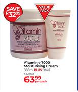 Vitamin E 7000 Moisturising Cream 500ml Plus 50ml-Per Pack