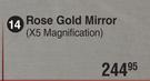 Rose Gold Mirror (X5 Magniification)